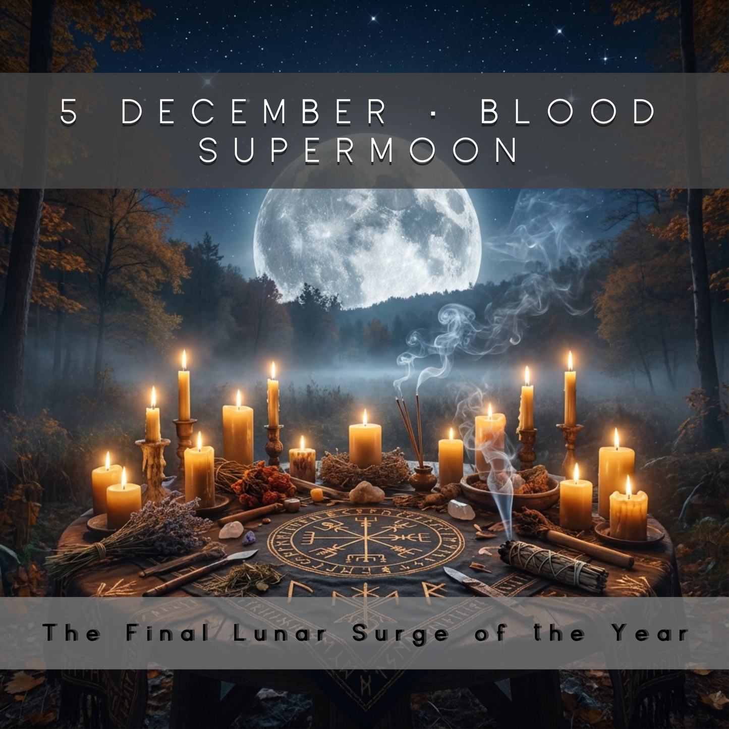 Blood Supermoon Ritual — December 5 | Last Lunar Power of the Year | Transformation & Manifestation Work