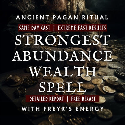 Strongest Abundance Wealth Spell With Freyr